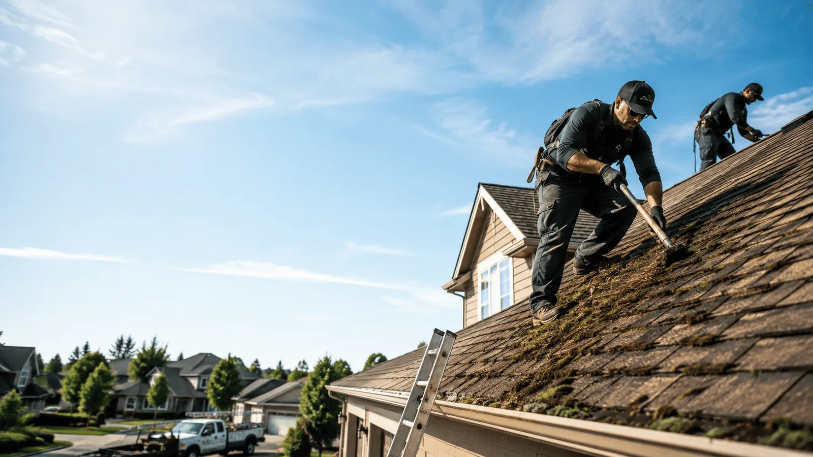 Roof Moss Removal in Ashley, MI near me